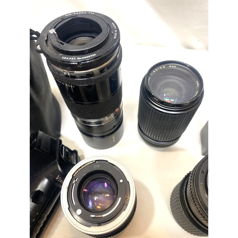 Lot of Vintage Camera Lenses Filters Cameras and Accessories